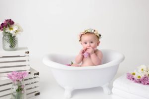 milk bath baby photography orange texas