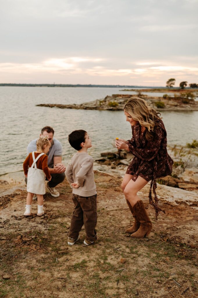 On time arrival at Fort Worth newborn and family photographer 