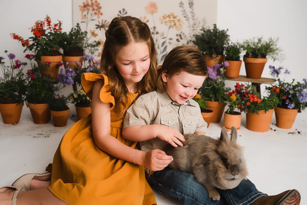 bunny session mini in Fort Worth 